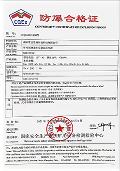 Certificado À Prova de Explosão